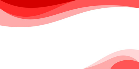 Poster - Elegant red abstract wavy background for banners and presentations