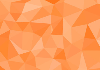 Poster - Warmth of Peach, A Geometric Mosaic in Soft Orange Tones for Backgrounds