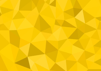 Poster - Geometric golden yellow background with polygonal shapes and modern style