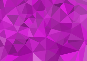 Poster - Abstract multifaceted background in shades of vibrant purple color