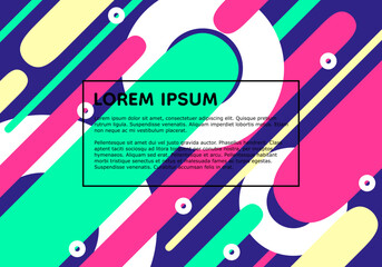 Poster - Modern abstract background with vibrant colors and geometric shapes design