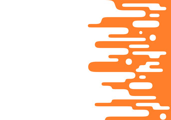 Poster - Dynamic Orange and White Abstract Pattern for Modern Background Design