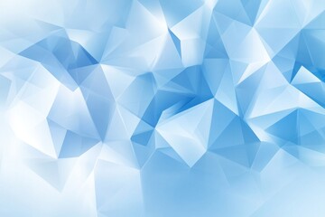 Wall Mural - Abstract blue low-poly background. (1)