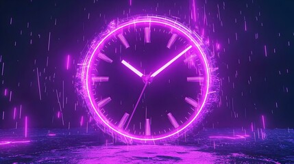 Poster - Dynamic countdown timer, sleek black background, bold white numerals, modern design, ideal for presentations or event launches.