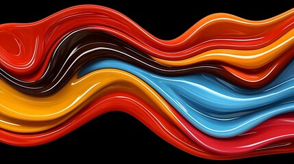 Poster - Vibrant Abstract Bear, a dynamic and colorful interpretation of a bear, blending bold shapes and hues to evoke emotion and energy.