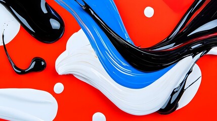 Poster - Vibrant Abstract Calendar Artwork, a bold fusion of colors and shapes creating a dynamic visual experience for timekeeping.