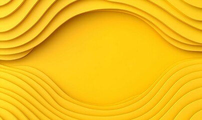 Poster - Vibrant Yellow Abstract Frame, a lively composition featuring bright yellow hues, dynamic shapes, and an uplifting atmosphere, perfect for energizing spaces.