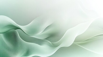 Wall Mural - soft smooth green and blue color abstract wave background with curve texture design.