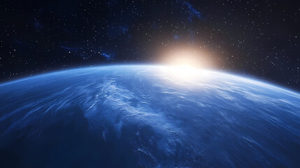 Wall Mural - earth from space: a serene and majestic view