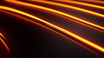 Poster - Abstract futuristic background with glowing lines.