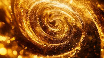 Poster - Abstract golden vortex background for wallpapers and luxury presentations