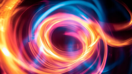 Poster - Abstract light painting vortex for creative background