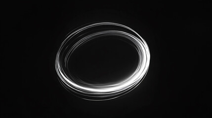 Poster - Abstract light painting circle design background
