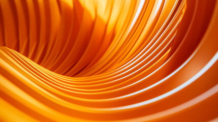 Poster - Abstract Orange Swirl Background for Modern Designs