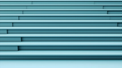Poster - Abstract blue horizontal lines create a dynamic visual rhythm, evoking a sense of movement and depth across a tranquil backdrop.
