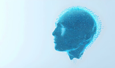 Poster - Digital globe, vibrant blue hexagonal textures, abstract design, showcasing interconnectedness and innovation in a modern world.
