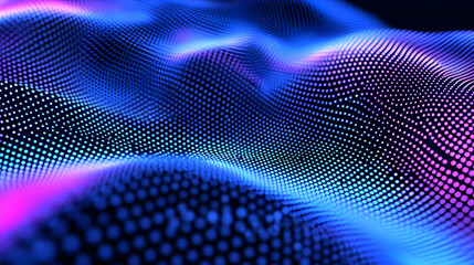 Poster - Digital Innovation Canvas, a vibrant abstract design showcasing interconnected technology elements and dynamic patterns representing modern advancements.