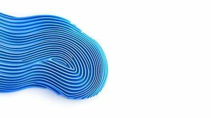 Poster - Digital fingerprint fusion, blue circuitry intertwining, symbolizing identity and technology, a blend of security and innovation.