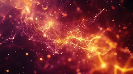 Poster - Abstract technology network background for presentations