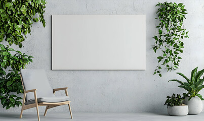Poster - Modern spa interior featuring a sleek, minimalistic wall display, calming colors, and elegant decor elements for a serene atmosphere.