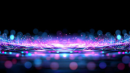 Poster - Colorful Glowing Light Spots, vibrant hues radiate softly, creating a dreamy atmosphere filled with warmth and tranquility, perfect for relaxation.