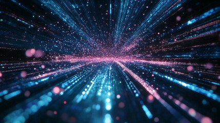 Poster - Futuristic high-speed data and internet connection