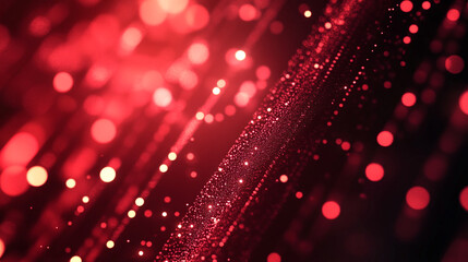 Poster - Elegant Red Bokeh Background for Celebrations and Festive Events