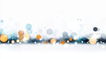 Poster - Vibrant Abstract Background with Colorful Circles, Bokeh Effects, and Soft Gradients for Use in Digital and Print Design Projects