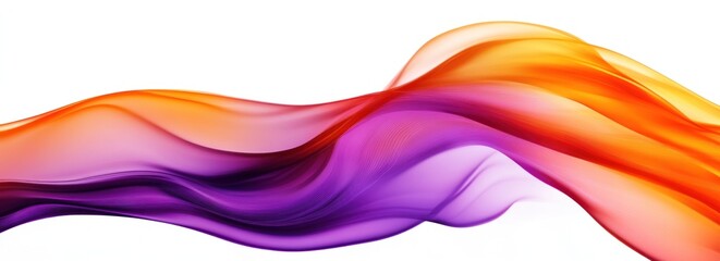 Wall Mural - Abstract colorful wave flow design.