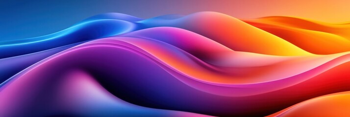 Wall Mural - abstract colorful wavy background.