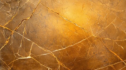 Poster - Elegant Gold Marble Texture with Intricate Veins and Stunning Deep Golden Hue Suitable for Backgrounds, Wallpapers, and Luxury Designs