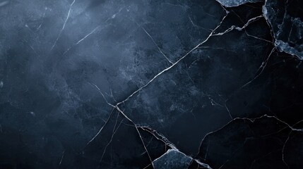 Poster - dark marble texture with natural veins and cracks for elegant background design and textures for var