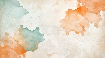 Poster - Soft Abstract Watercolor Background in Warm and Cool Tones Ideal for Creative Projects, Invitations, or Art Prints with Subtle Texture and Blend