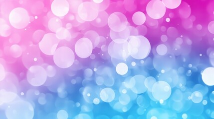 Poster - Abstract Background of Soft Colorful Bokeh Circles in Pink and Blue Shades Creating a Dreamy and Ethereal Atmosphere for Various Design Projects