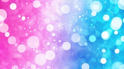 Poster - soft abstract bokeh background with pink and blue gradient creating a dreamy atmosphere for creative