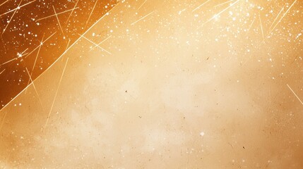 Poster - Golden Abstract Background with Glowing Particles and Soft Texture for Creative and Artistic Visuals in Various Design Projects