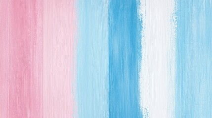 Poster - Abstract pastel colored vertical paint strokes in pink, light blue, and white on a textured canvas background for artistic, design, and creative projects