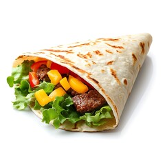 Wall Mural - mexican chicken wrap sandwich