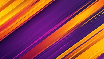 Wall Mural - Abstract diagonal lines in orange, purple, and yellow.