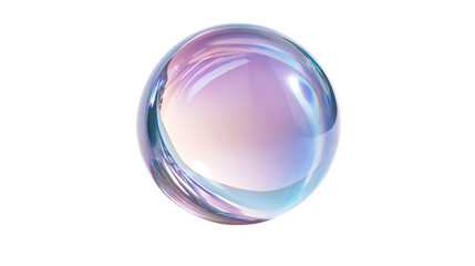 Sticker - Beautiful Transparent Sphere with Soft Reflections