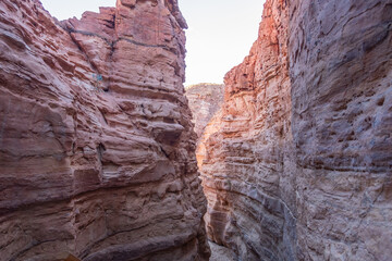 Poster - Exploring Tsvetnoy Canyon in Egypt reveals stunning rock formations and deep geological features