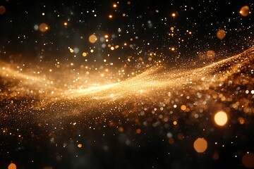 Wall Mural - Stars of a planet and galaxy in a free space