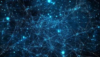 Poster - Abstract network connections in a digital space