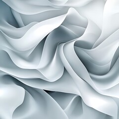 Poster - Abstract Swirling Light Gray Fabric Texture