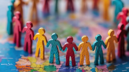 Fototapete - Global collaboration drives solutions to shared challenges.