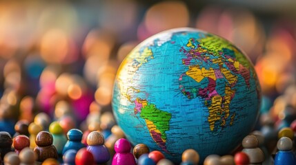 Fototapete - Global collaboration drives solutions to shared challenges.