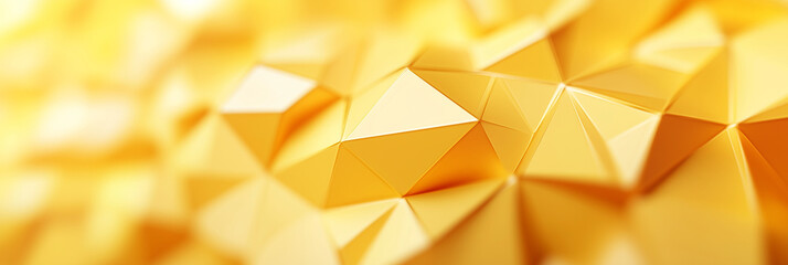 Aufkleber -  yellow background with triangles and a yellow color. The background is a bit blurry and the triangles are of different sizes