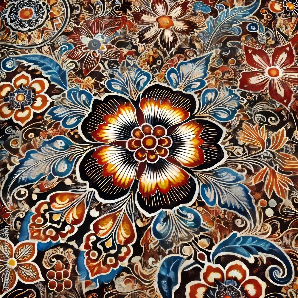 Batik Indonesia A technique of wax resist dyeing applied to whol Stock ...