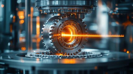 Poster - Precision Gear Manufacturing Laser Cutting Industrial Technology