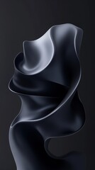Wall Mural - Black background, dark gradient, simple shapes